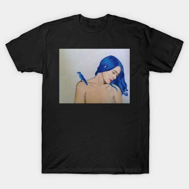 pájaro azul T-Shirt by Tresmonet